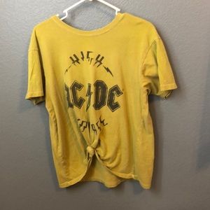 Yellow AC/DC shirt